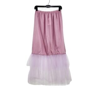 Marrika Nakk Women's Tiered Maxi Sheer Tutu Slip Skirt